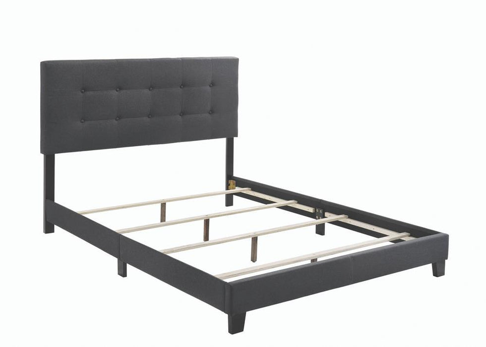 Mapes Tufted Upholstered Eastern King, Queen, Twin & Full Bed Charcoal & Grey - National Warehouse Furniture (Buffalo, NY)