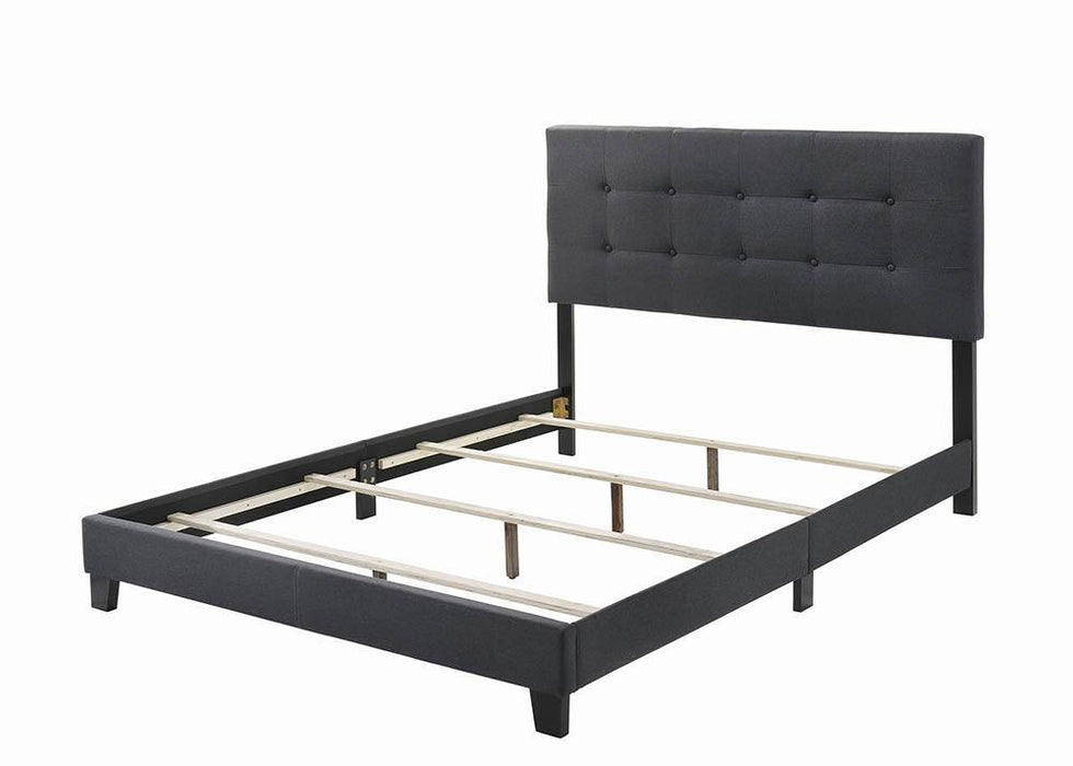 Mapes Tufted Upholstered Eastern King, Queen, Twin & Full Bed Charcoal & Grey - National Warehouse Furniture (Buffalo, NY)