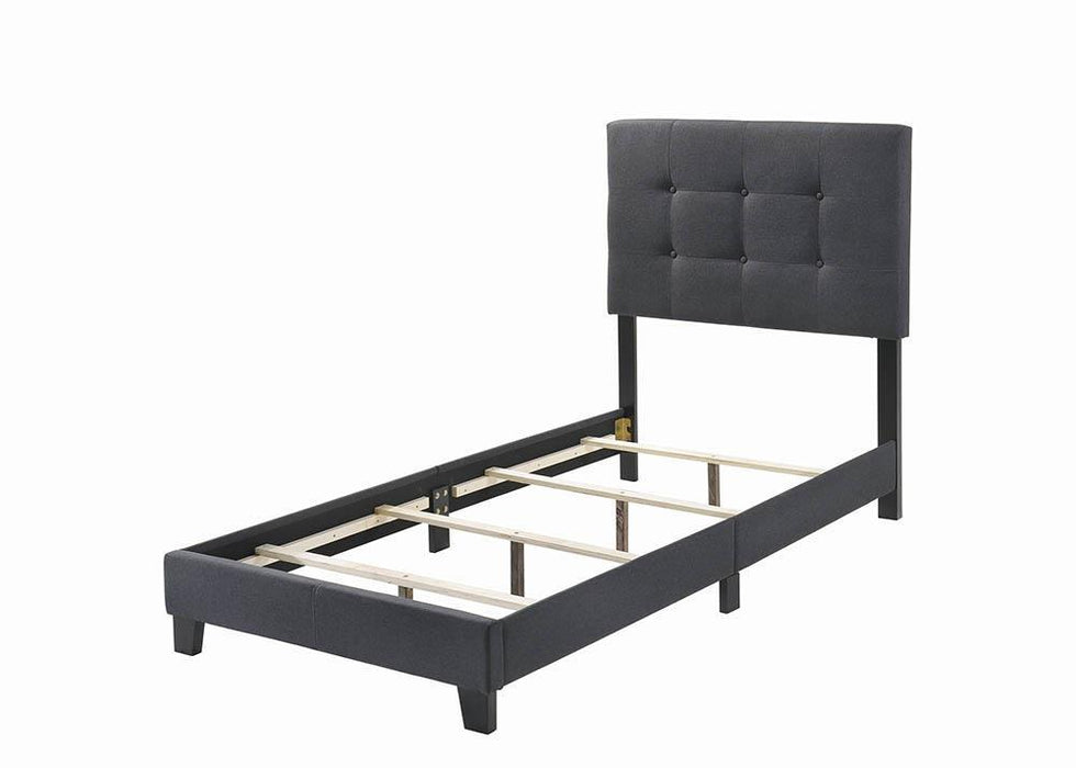 Mapes Tufted Upholstered Eastern King, Queen, Twin & Full Bed Charcoal & Grey - National Warehouse Furniture (Buffalo, NY)