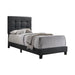 Mapes Tufted Upholstered Twin Bed Charcoal - National Warehouse Furniture (Buffalo, NY)