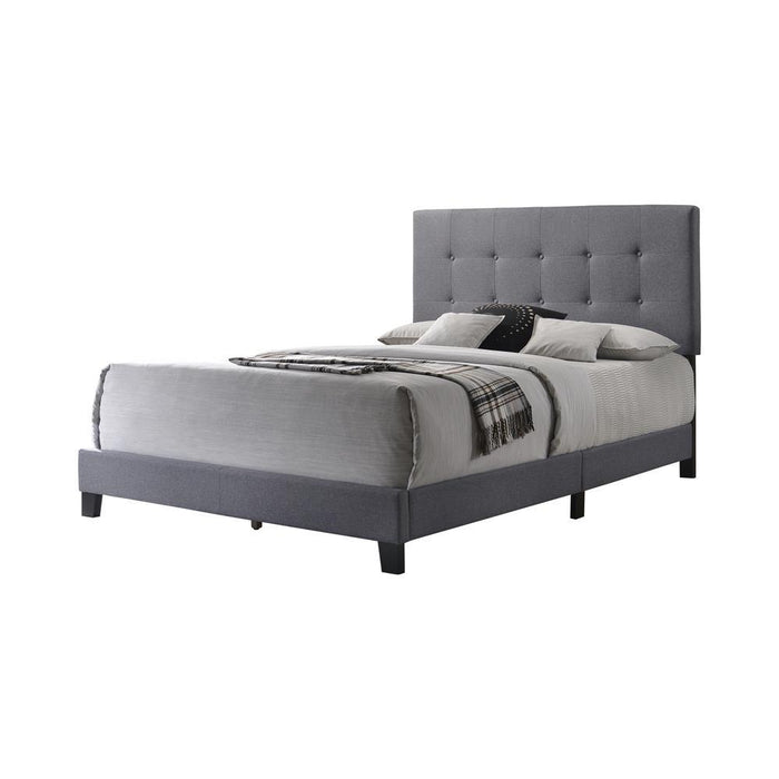 Mapes Tufted Upholstered Eastern King, Queen, Twin & Full Bed Charcoal & Grey - National Warehouse Furniture (Buffalo, NY)
