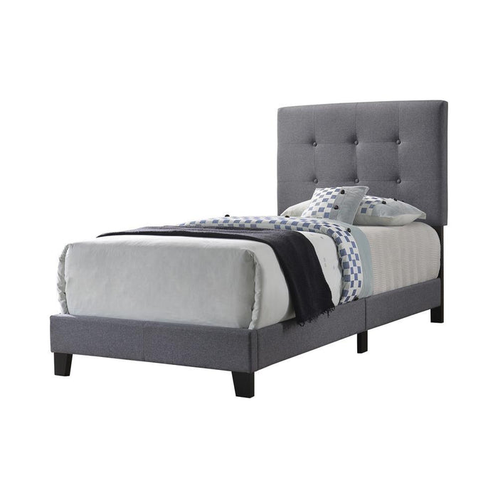 Mapes Tufted Upholstered Eastern King, Queen, Twin & Full Bed Charcoal & Grey - National Warehouse Furniture (Buffalo, NY)