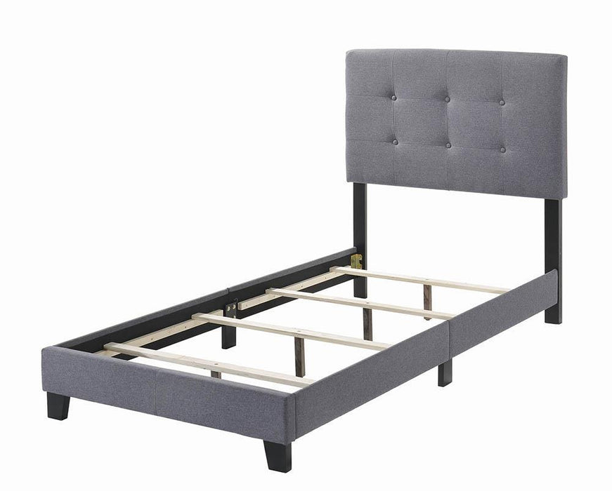 Mapes Tufted Upholstered Eastern King, Queen, Twin & Full Bed Charcoal & Grey - National Warehouse Furniture (Buffalo, NY)