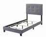 Mapes Tufted Upholstered Eastern King, Queen, Twin & Full Bed Charcoal & Grey - National Warehouse Furniture (Buffalo, NY)