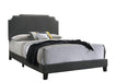 Tamarac Upholstered Nailhead Full, Eastern King & Queen Bed Beige & Grey - National Warehouse Furniture (Buffalo, NY)