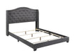 Tamarac Upholstered Nailhead Full, Eastern King & Queen Bed Beige & Grey - National Warehouse Furniture (Buffalo, NY)