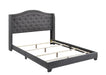 Tamarac Upholstered Nailhead Full, Eastern King & Queen Bed Beige & Grey - National Warehouse Furniture (Buffalo, NY)