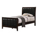 Carlton Full & Twin Upholstered Panel Bed Cappuccino and Black - National Warehouse Furniture (Buffalo, NY)