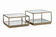 Renee 2-piece Square Occasional Set Rose Brass - National Warehouse Furniture (Buffalo, NY)
