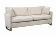 Corliss Upholstered Arched Arms Sofa Beige - National Warehouse Furniture (Buffalo, NY)