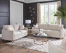Corliss Upholstered Arched Arms Loveseat Beige - National Warehouse Furniture (Buffalo, NY)