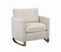 Corliss Upholstered Arched Arms Chair Beige - National Warehouse Furniture (Buffalo, NY)