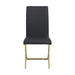 Carmelia Upholstered Side Chairs Black (Set of 4) - National Warehouse Furniture (Buffalo, NY)