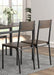 Lana 5-piece Rectangular Dining Table Set Dark Brown and Matte Black - National Warehouse Furniture (Buffalo, NY)