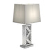 Carmen Geometric Base Table Lamp Silver - National Warehouse Furniture (Buffalo, NY)