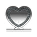 Euston Heart Shape Table Mirror Silver - National Warehouse Furniture (Buffalo, NY)