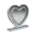 Euston Heart Shape Table Mirror Silver - National Warehouse Furniture (Buffalo, NY)