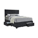 Soledad Full 4-drawer Button Tufted Storage Bed Charcoal - National Warehouse Furniture (Buffalo, NY)