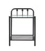 Livingston 1-shelf Nightstand with Glass Top Dark Bronze - National Warehouse Furniture (Buffalo, NY)