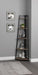 Jacksonville 5-tier Corner Bookcase Aged Walnut - National Warehouse Furniture (Buffalo, NY)