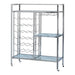 Derion Glass Shelf Serving Cart with Casters Chrome - National Warehouse Furniture (Buffalo, NY)