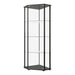 Zenobia Glass Shelf Curio Cabinet Clear and Black - National Warehouse Furniture (Buffalo, NY)