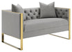Eastbrook Tufted Back Loveseat Grey - National Warehouse Furniture (Buffalo, NY)