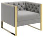 Eastbrook Tufted Back Chair Grey - National Warehouse Furniture (Buffalo, NY)