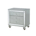 Gunnison 2-drawer Nightstand Silver Metallic - National Warehouse Furniture (Buffalo, NY)