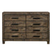Woodmont 8-drawer Dresser Rustic Golden Brown - National Warehouse Furniture (Buffalo, NY)
