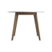 Breckenridge Round Dining Table Matte White and Natural Oak - National Warehouse Furniture (Buffalo, NY)