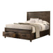 Woodmont Eastern King & Queen Storage Bed Rustic Golden Brown - National Warehouse Furniture (Buffalo, NY)