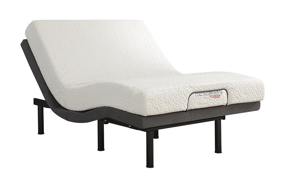 Negan Eastern King, E.King, Queen, & Twin XL Adjustable Bed Base Grey and Black - National Warehouse Furniture (Buffalo, NY)