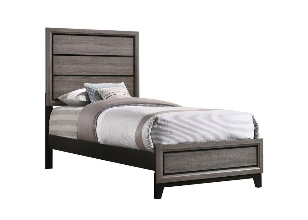 Watson Full & Twin Panel Bed Grey Oak - National Warehouse Furniture (Buffalo, NY)