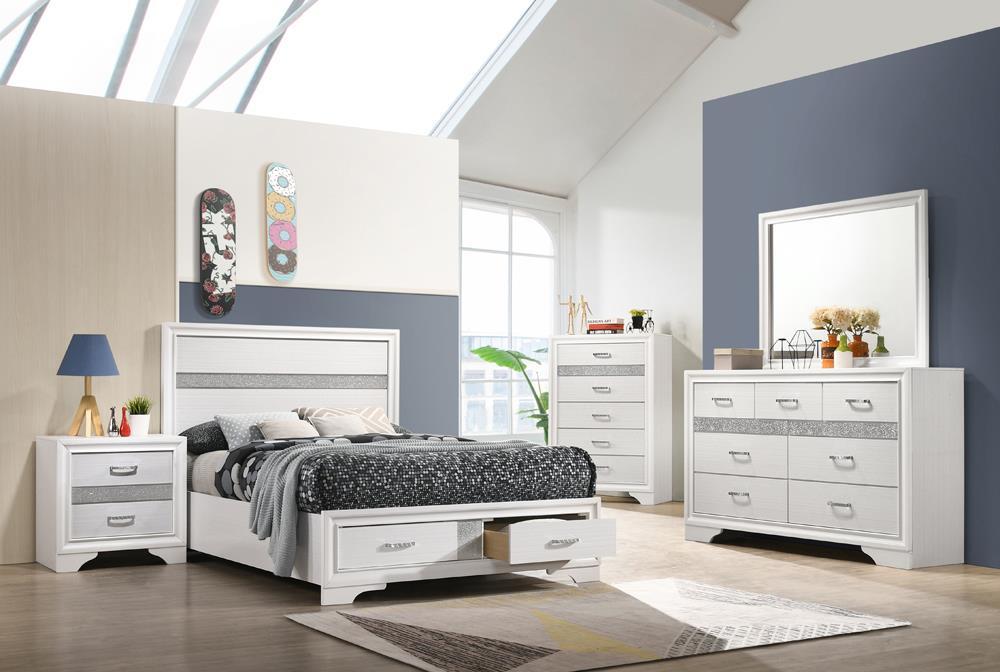 Miranda Full & Twin Storage Bed White - National Warehouse Furniture (Buffalo, NY)
