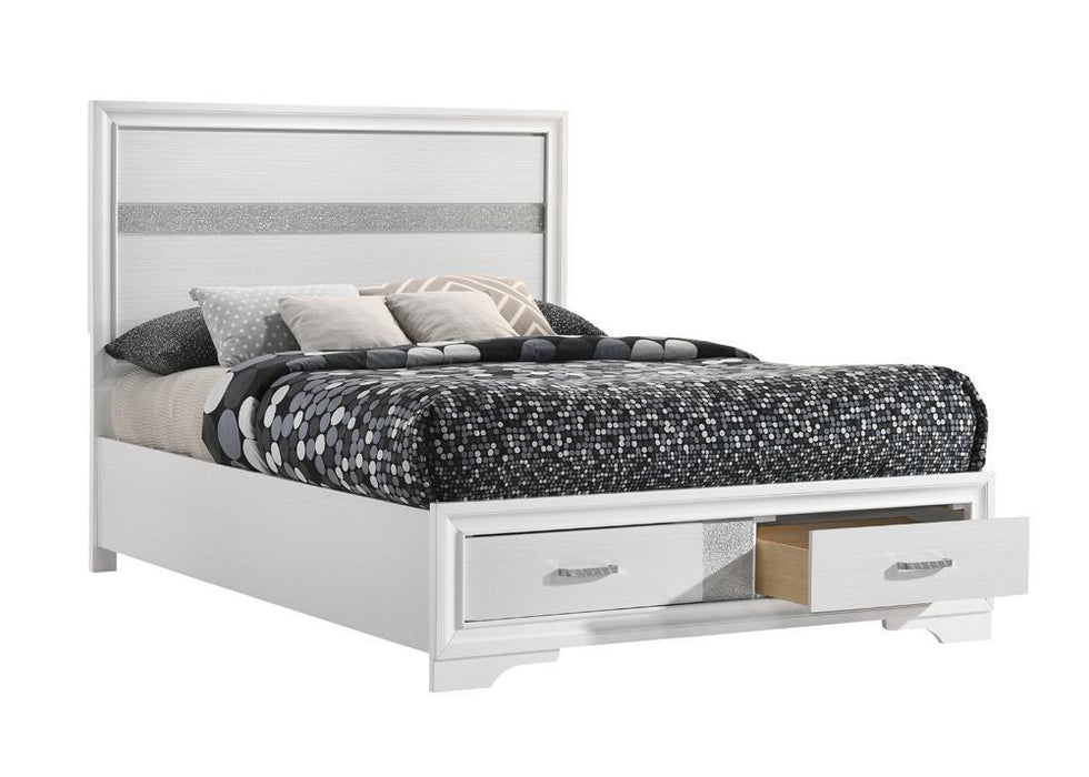 Miranda Full & Twin Storage Bed White - National Warehouse Furniture (Buffalo, NY)