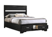 Miranda Full & Twin Storage Bed Black - National Warehouse Furniture (Buffalo, NY)