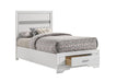 Miranda Full & Twin Storage Bed White - National Warehouse Furniture (Buffalo, NY)
