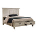 Franco Eastern King & Queen Storage Bed Antique White - National Warehouse Furniture (Buffalo, NY)