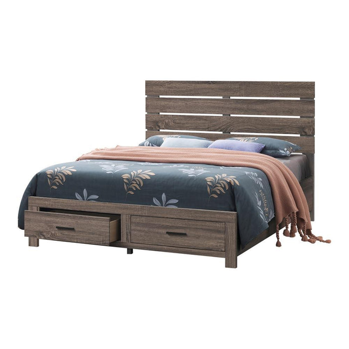 Brantford Eastern King & Queen Panel Bed Barrel Oak - National Warehouse Furniture (Buffalo, NY)