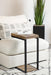 Beck C-Shape Snack Table Black and Antique Nutmeg - National Warehouse Furniture (Buffalo, NY)