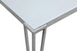 Pauline Rectangular Dining Table with Metal Leg White and Chrome - National Warehouse Furniture (Buffalo, NY)