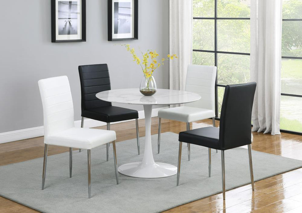 Maston Upholstered Dining Chairs Black (Set of 4) - National Warehouse Furniture (Buffalo, NY)