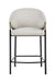 Chadwick Sloped Arm Counter Height Stools Beige and Glossy Black (Set of 2) - National Warehouse Furniture (Buffalo, NY)