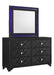 Penelope Rectangular Dresser Mirror Black - National Warehouse Furniture (Buffalo, NY)