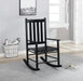 Annie Slat Back Wooden Rocking Chair Black - National Warehouse Furniture (Buffalo, NY)