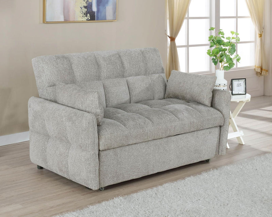 Cotswold Tufted Cushion Sleeper Sofa Bed Light Grey & Dark Grey - National Warehouse Furniture (Buffalo, NY)