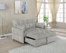 Cotswold Tufted Cushion Sleeper Sofa Bed Light Grey & Dark Grey - National Warehouse Furniture (Buffalo, NY)