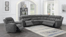 Bahrain Upholstered Power Glider Recliner Charcoal - National Warehouse Furniture (Buffalo, NY)