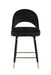 Lindsey Arched Back Upholstered Counter Height Stools Black (Set of 2) - National Warehouse Furniture (Buffalo, NY)